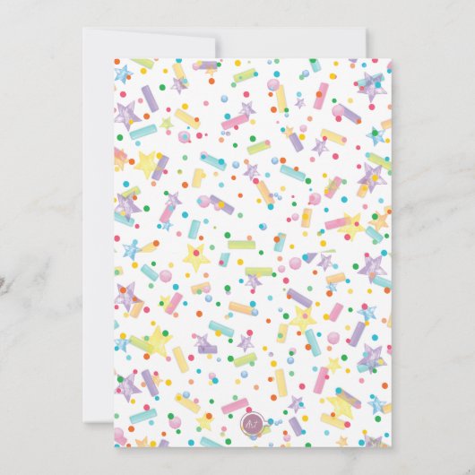 Donut Invitation du 2e anniversaire (Dos)