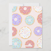 Donut Invitation du quatrième anniversaire (Dos)