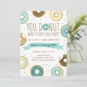 Donut Invitation Fête Anniversaire Donut Veut Manq (Debout devant)