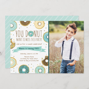 Donut Invitation Fête Anniversaire Donut Veut Manq