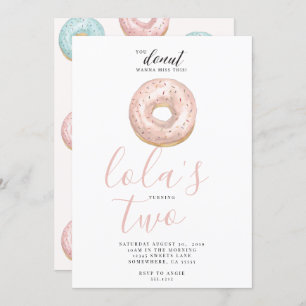 DONUT INVITE KAART