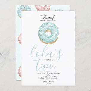 DONUT INVITE KAART