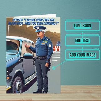 Donut Joke Grappige Politie Verjaardag Kaart