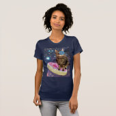 donut kat t-shirt (Voorkant volledig)