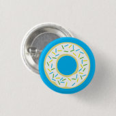 Donut Kind Birthday Party Doughnoten Ronde Button 3,2 Cm (Voorkant /achterkant)