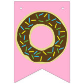 Donut Kind Birthday Party Doughnoten Vlaggetjes (Eerste vlag)