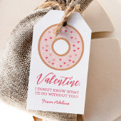 Donut Kinder Valentijnsdag Cadeaulabel