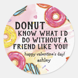 Donut Know Valentijn Sticker