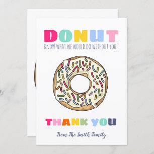donut know what to do teacher gift CARD HOLDER Kaart