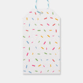 Donut kutsprinkles verjaardag waterverf cadeaulabel (Achterkant)