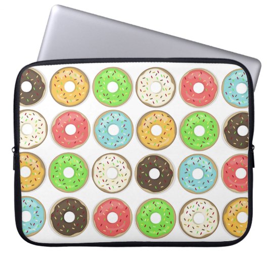 Donut Laptop Hoesje Sleeve (Voorkant)