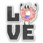 Donut liefde sticker (Voorkant)