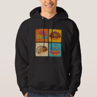 Donut Liefhebber Snoepjes Eten Liefhebber Pop Art  Hoodie