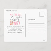 Donut liefje 1e verjaardag uitnodiging (Achterkant)