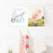 Donut liefje op 1e verjaardag spandoek (Insitu)