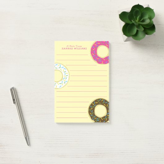 Donut Lieve Kind Donuts Post-it® Notes (Kantoor)