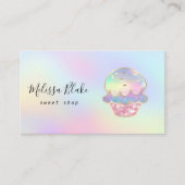 donut logo pastel colors background visitekaartje (Voorkant)