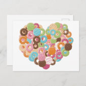 Donut Lover briefkaart (Voorkant / Achterkant)