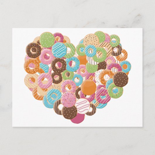 Donut Lover briefkaart (Voorkant)