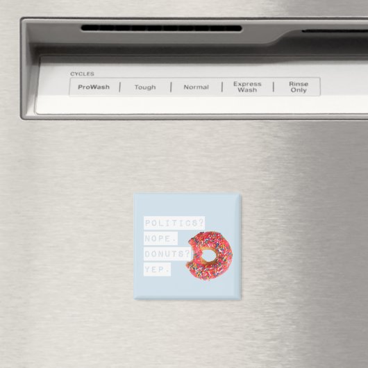 Donut Lover Magnet Blue Magneet (Insitu (Vaatwasser))