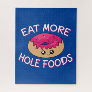 Donut Lover Pun - Eat more Hole Foods Legpuzzel