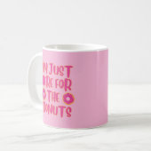 Donut Lovers Mug Pink Koffiemok (Voorkant links)