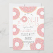 Donut & luiers Baby shower Kaart (Voorkant)