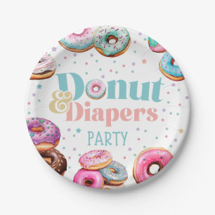 Donut & Luiers Baby shower Party Paper Bord