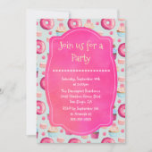 Donut Macarons en Cupcake Generic Party Uitnodigen Kaart (Voorkant)