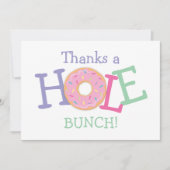 Donut Merci une Hole Bunle Remercier Carte Note (Devant)