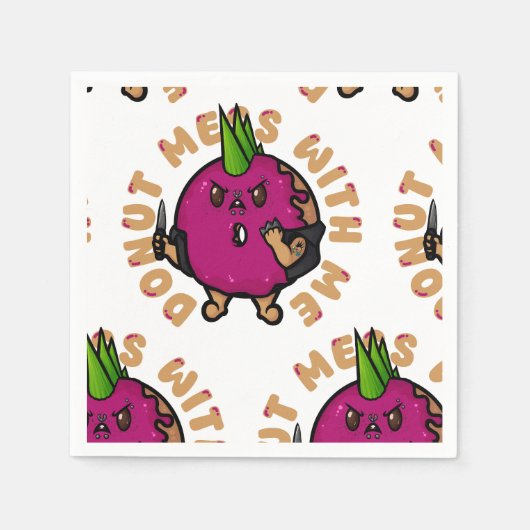 Donut Mess met mij Servet (Voorkant)