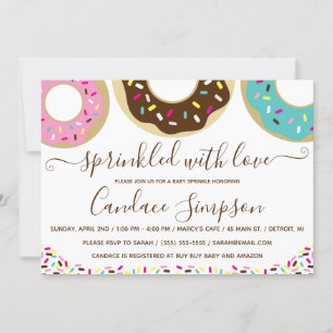 Donut met Baby-sprinkle Kaart