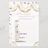 Donut met boek Emoji van liefdeskinderen (Voorkant / Achterkant)