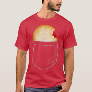 Donut met geleidevulling in zakje t-shirt