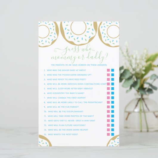 Donut met liefde, raad eens wie? Game (Staand voorkant)