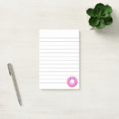 Donut met ogen en springen, 4x6 post-it® notes (Kantoor)