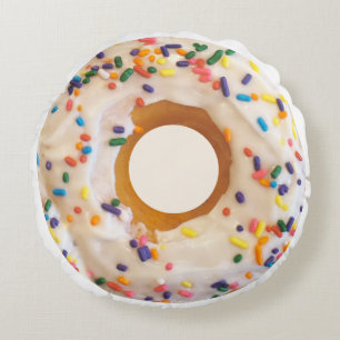Donut met sprinkhaan rond kussen