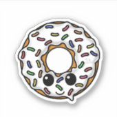 Donut met Sprinkles Sticker (Voorkant)