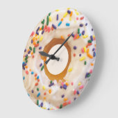 Donut met wandklokken van prinsessen grote klok (Hoek)