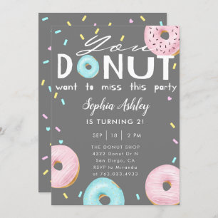 Donut Miss Deze feestdag Kaart