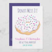 Donut Miss It Wedding Save The Date (Voorkant / Achterkant)