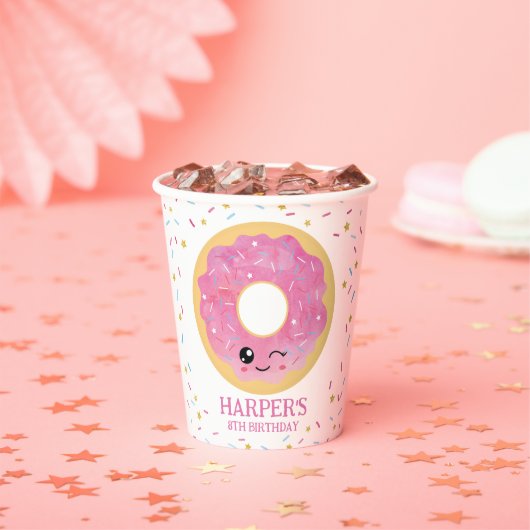 Donut Miss Out Papieren Bekers (Insitu)