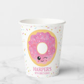 Donut Miss Out Papieren Bekers (Achterkant)