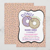 Donut Miss The Party of Birthday Noite Doughnut Pi Kaart (Voorkant / Achterkant)