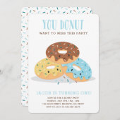 Donut Miss This Fun Anniversaire invitation Mist (Devant / Derrière)
