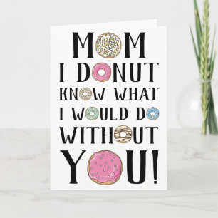 Donut Moederdag Kaart
