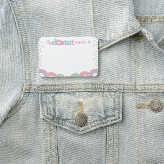 Donut Name Badge (In situ)