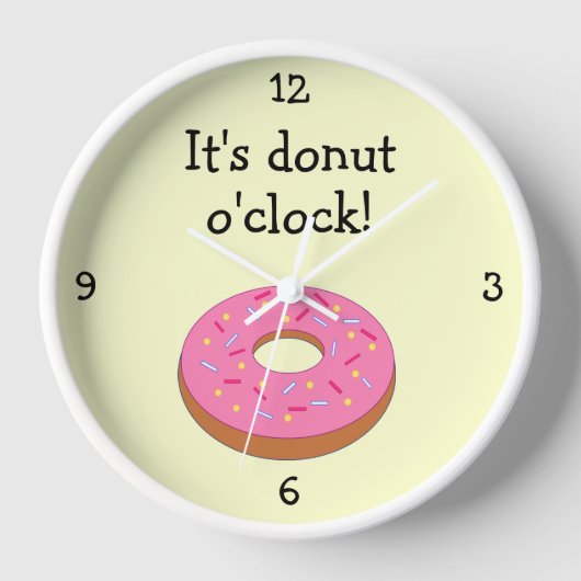 Donut O'Clock grappige voedselfoto (Voorkant)