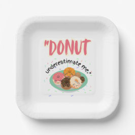 DONUT ONDER SCHATTING PAPIEREN BORDJE