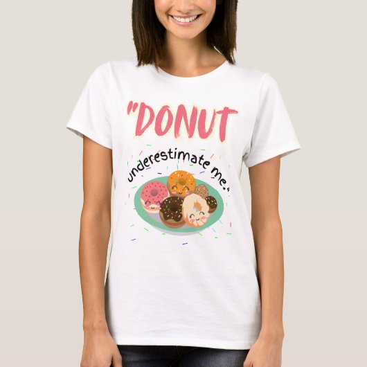 DONUT ONDER SCHATTING T-SHIRT (Voorkant)